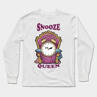 Snooze Queen Long Sleeve T-Shirt